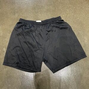 Vintage Black adidas mesh running workout athletic shorts men's size XL